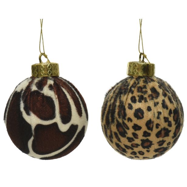 BUNKA IZ UMETNE MASE FI 8 CM SORT ŽIRAFA LEOPARD