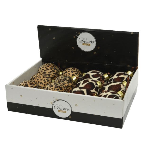 BUNKA IZ UMETNE MASE FI 8 CM SORT ŽIRAFA LEOPARD