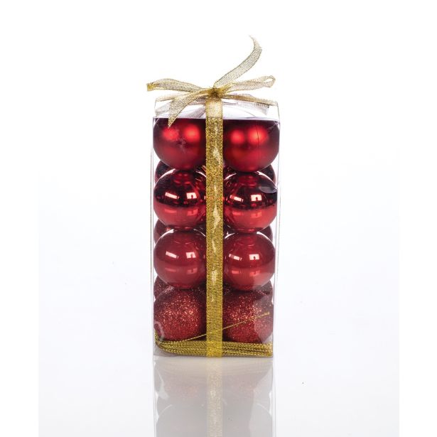 BUNKA IZ UMETNE MASE GLOSSTYLE 40 MM RDEČE 44212