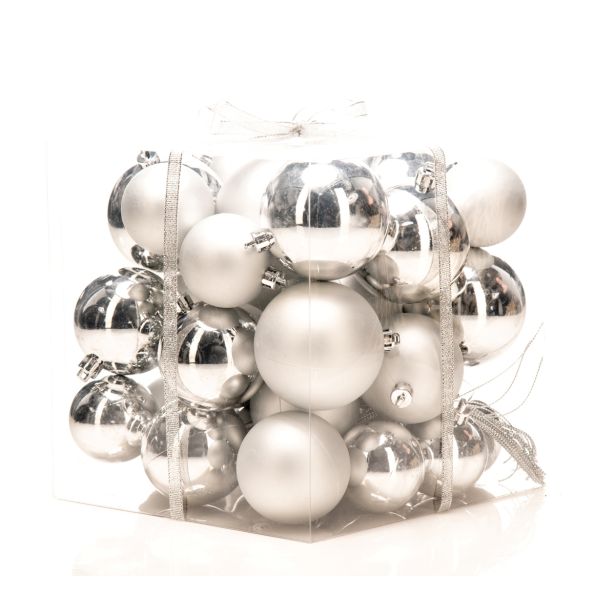 BUNKA IZ UMETNE MASE GLOSSTYLE SET 36/1 SREBRNA FI 5, 6 IN 7