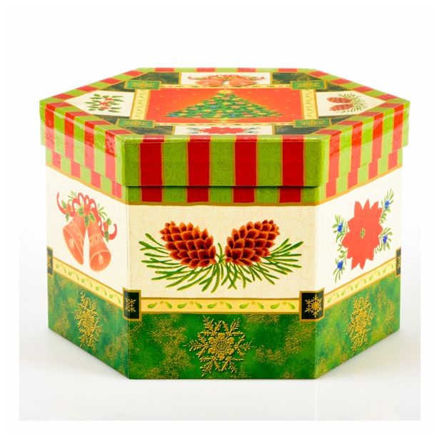 PVC BUNKA GLOSSTYLE BUNKE V ŠKATLI 14 KOSOV 5 CM 7 POSUTIH, 7 GLADKIH