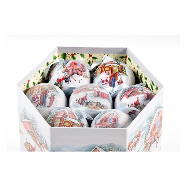 PVC BUNKA GLOSSTYLE BUNKE V ŠKATLI 14 KOSOV 5 CM 7 POSUTIH, 7 GLADKIH