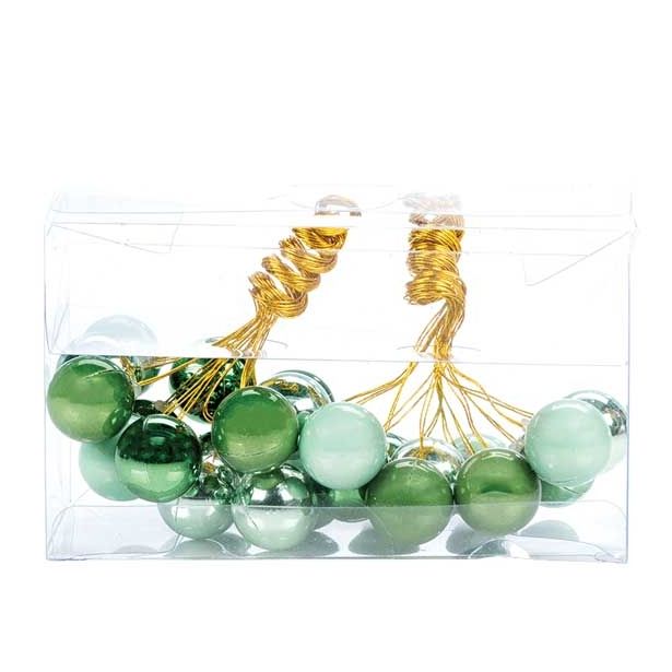 PVC BUNKA GLOSSTYLE BUNKICE NA ŽICI 2 CM 2/1 ZELENE