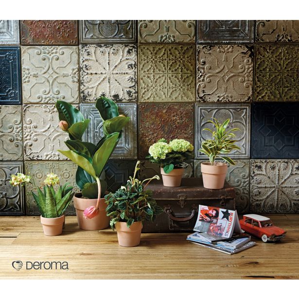 GLINENI ZUNANJI LONEC DEROMA CACHEPOT PERFETTO BELJEN 10 CM