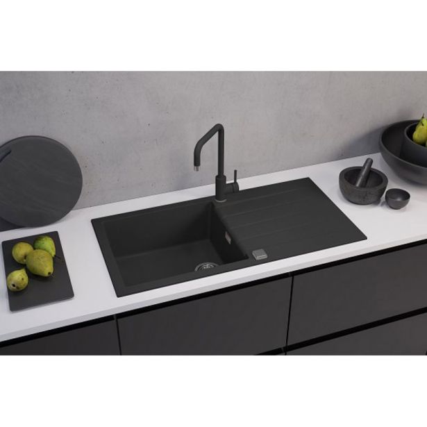 GRANITAL POMIVALNO KORITO ALVEUS CADIT 50, G91 CARBON 1000X500 MM