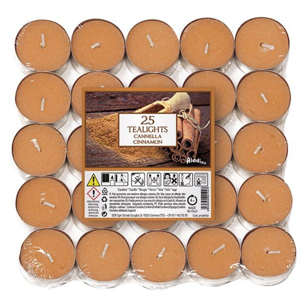 ČAJNA SVEČA ALADINO 25/1 CINNAMON