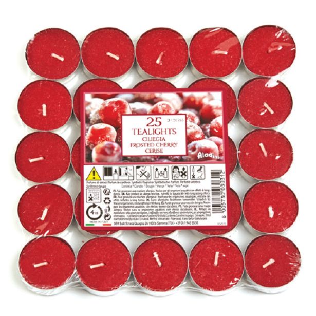 ČAJNA SVEČA ALADINO 25/1 FROSTED CHERRY