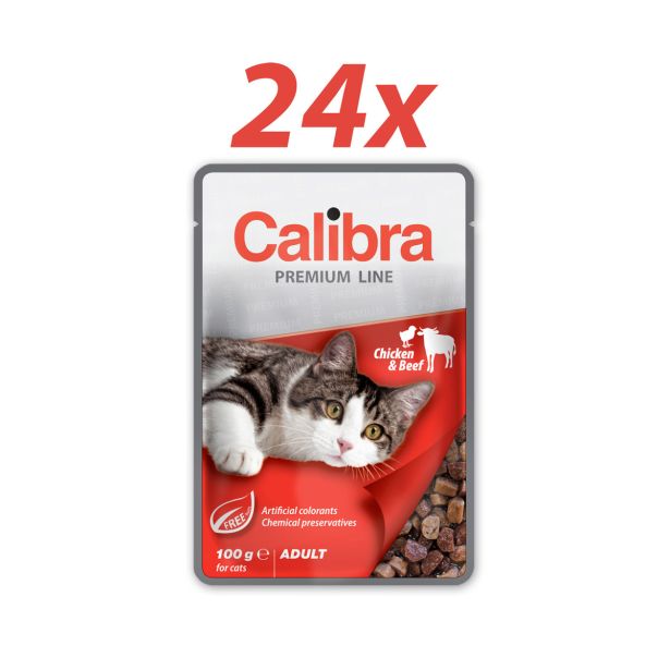 CALIBRA PREMIUM ADULT RACA 24X100 G