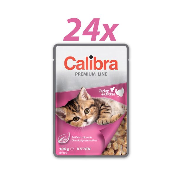 CALIBRA PREMIUM KITTEN PURAN 24X100 G