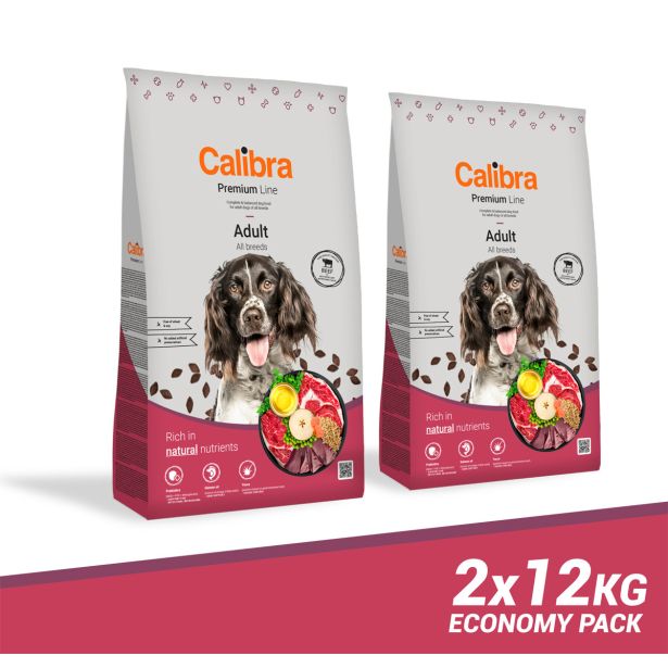 CALIBRA PREMIUM LINE ADULT GOVEDINA 2X12 KG