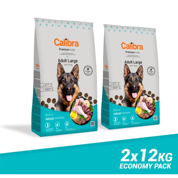 CALIBRA PREMIUM LINE ADULT LARGE 2X12 KG