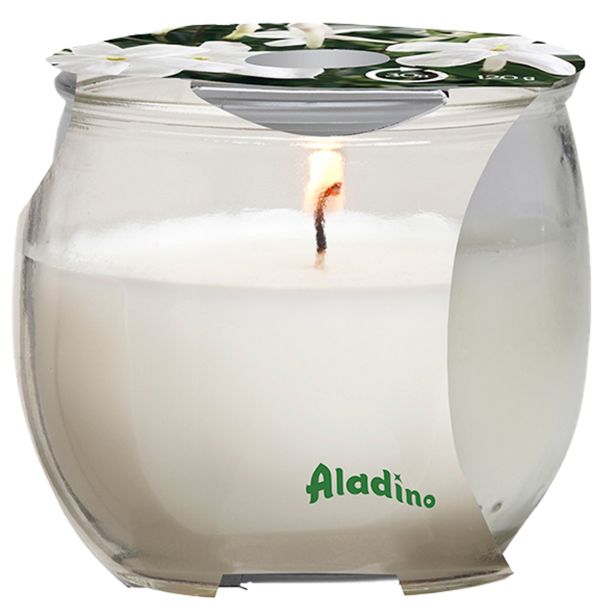 SVEČA V KOZARCU ALADINO CANDELS JASMINE