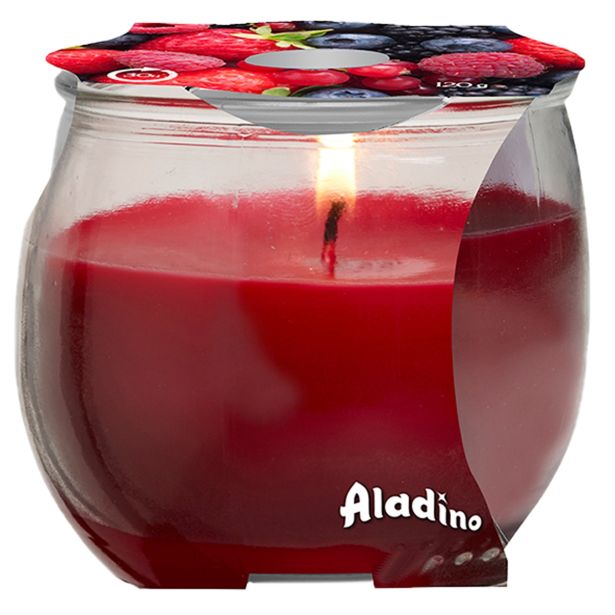 SVEČA V KOZARCU ALADINO CANDELS MIXED BERRIES
