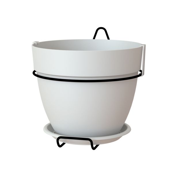 PE ZUNANJI LONEC CAPRI CAMPANA SET ZA ZID BEL 20CM