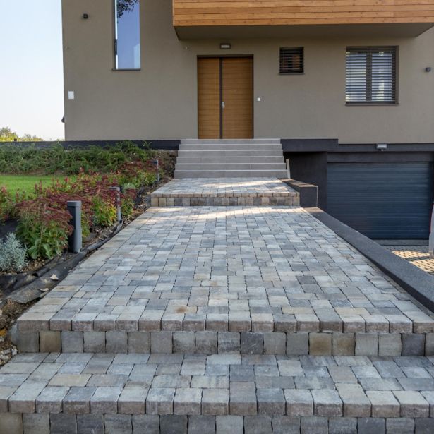 BETONSKI TLAKOVEC SEMMELROCK CASTELLO ANTICO 25/18.7/6 CM LAVA SIVA