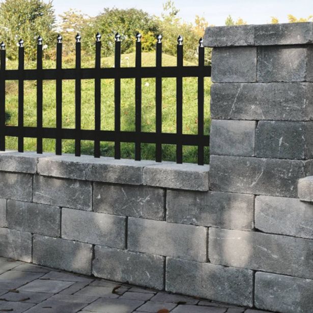 BETONSKI IZDELEK SEMMELROCK CASTELLO OGRAJA OSN ZIDAK 40/20/14 CM SIVA NIANS