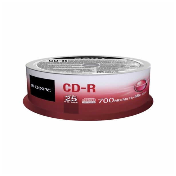 CD MEDIJ SONY 25CDQ80SP CD-R 25 KOS