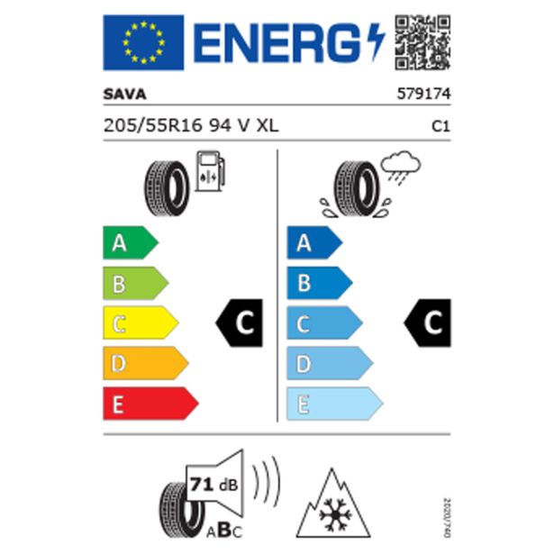 CELOLETNA GUMA SAVA TIRES 205/55R16 94V XL ALL WEATHER