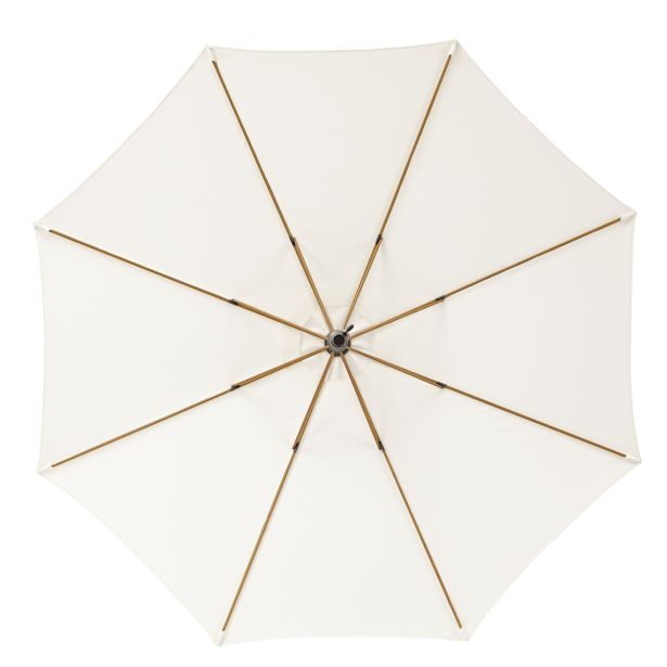 SENČNIK NATERIAL SREDINSKI AGORA D290 BEL ALU, JEKLO 200G 8 KOTNI