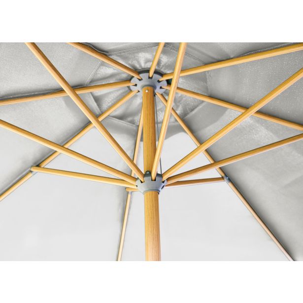 SENČNIK NATERIAL SREDINSKI AGORA D290 BEL ALU, JEKLO 200G 8 KOTNI