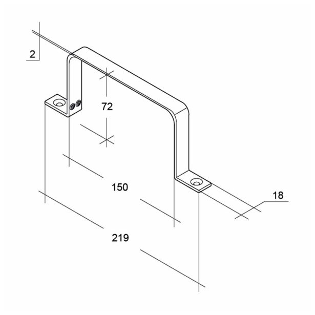 CEV ZA NAPO SICCABO SPONKA PLOŠČATEGA KANALA