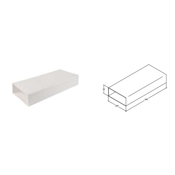 CEV ZA NAPO SICCABO CEV PLOŠČATA ZA NAPO 220X90 MM - 0.5M