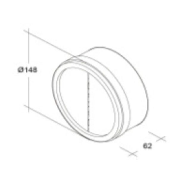CEV ZA NAPO SICCABO KOVINSKA NEPOVRATNA LOPUTA 150MM