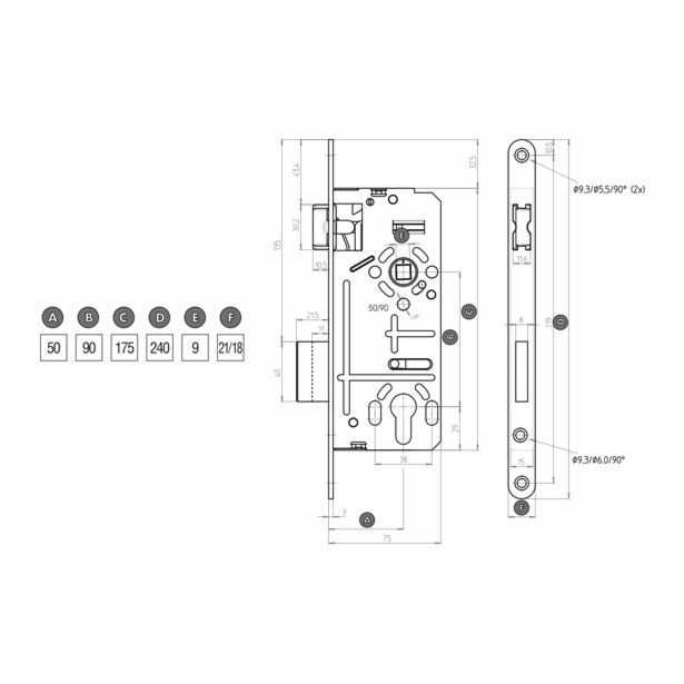 CILINDRIČNA KLJUČAVNICA TITAN 811/50-90 L O21 MPB ZAMN 807/80 TIT SKIN-D
