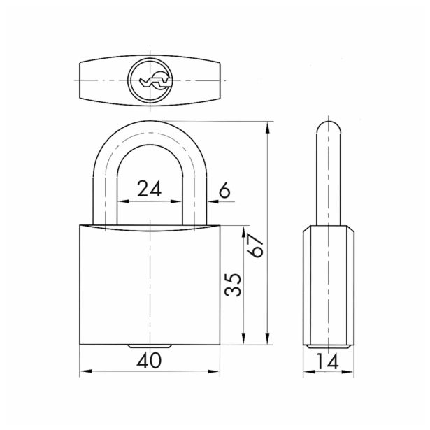 CILINDRIČNA OBEŠANKA TITAN 842/35