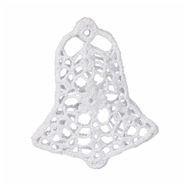 OKRASEK ZA JELKO GLOSSTYLE ČIPKA ANGEL, ZVONČEK ALI ZVEZDA SORTIRANO 10 CM