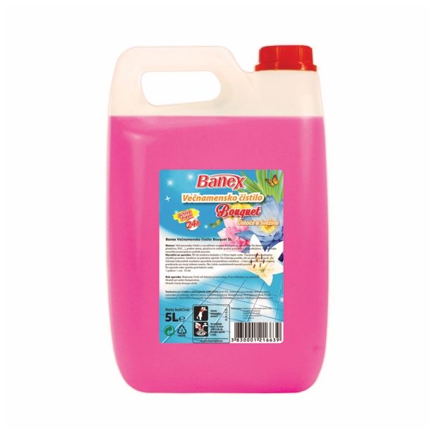 ČISTILO ZA TLA BANEX 5 L VEČNAMENSKO BOUQUET ACTIVE FRESH