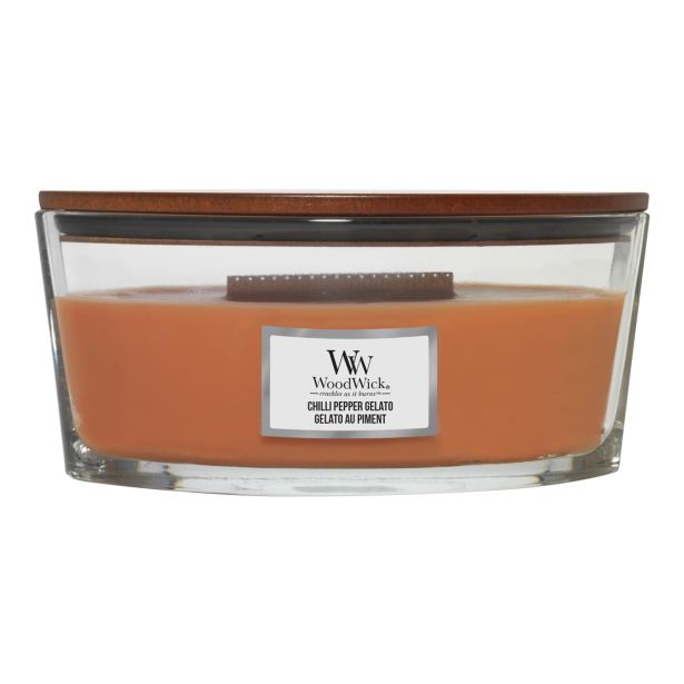 SVEČA V KOZARCU WOODWICK CLASSIC ELIPSE CHILLI PEPPER GELATO