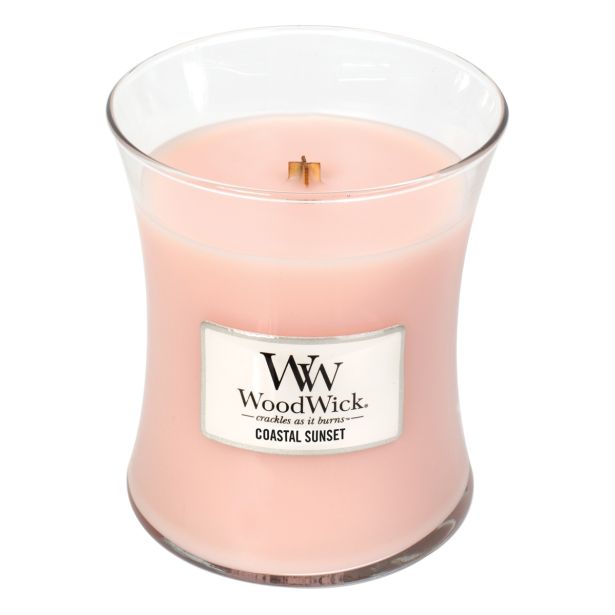 SVEČA V KOZARCU WOODWICK CLASSIC MEDIUM COASTAL SUNSET