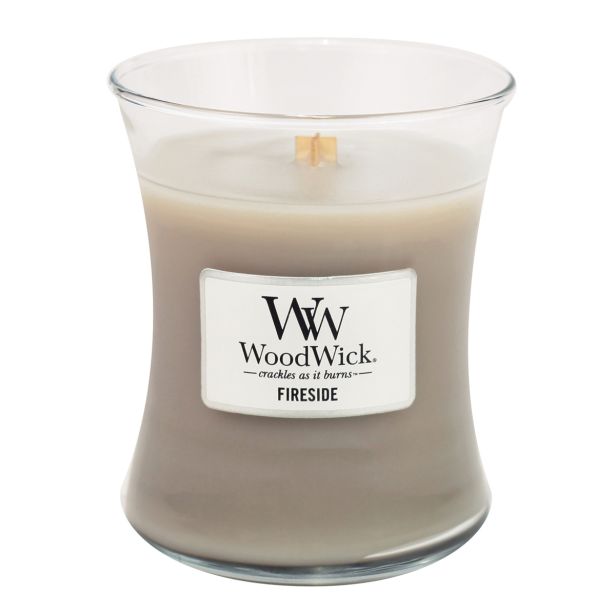 SVEČA V KOZARCU WOODWICK CLASSIC MEDIUM FIRESIDE