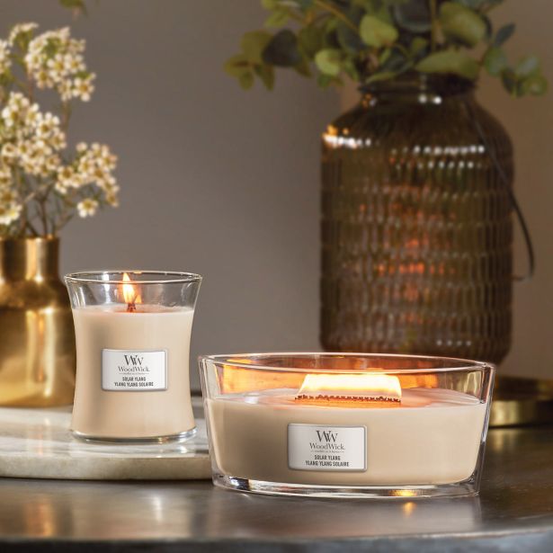 DIŠEČA SVEČA WOODWICK CLASSIC MEDIUM SOLAR YLANG