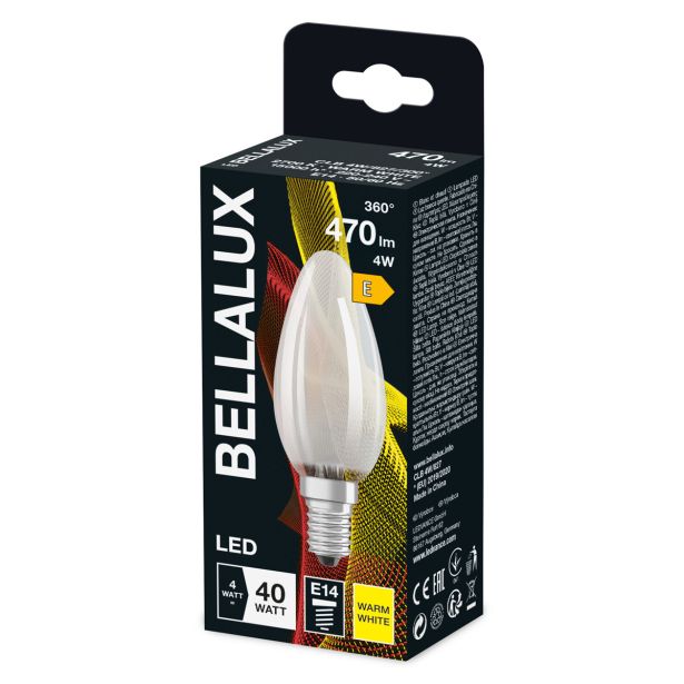 LED ŽARNICA E14 BELLALUX CLB40 4W/827, MAT RETRO