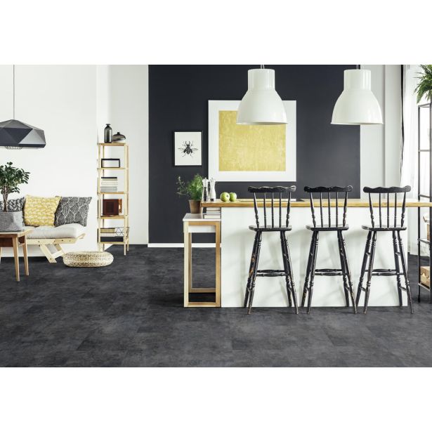 VINIL PLOŠČA, LVT SENSO CLIC 30 PETRA BLACK 729X391X4.2 MM