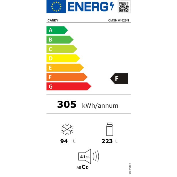 HLADILNIK IN ZAMRZOVALNIK CANDY CMGN 6182BN