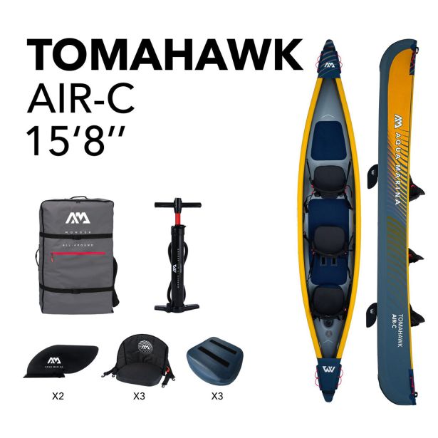 ČOLN AQUA MARINA KANU TOMAHAWK AIR-C ZA 3 OSEBE