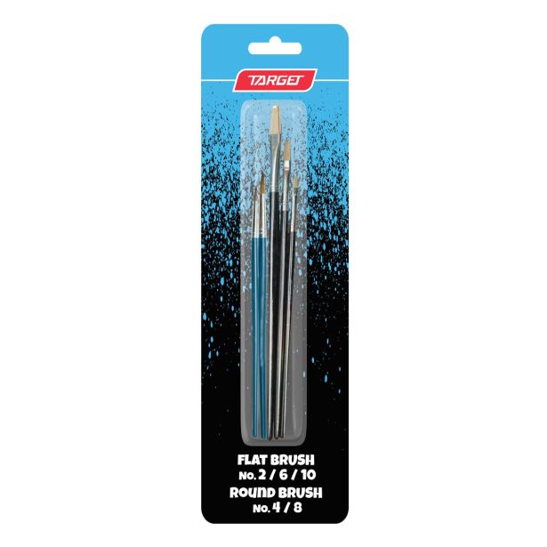 ČOPIČI, PALETE, LONČKI TARGET ČOPIČI OKROGLI 4.8 PLOŠČATI 2.6.10 5/1 8072