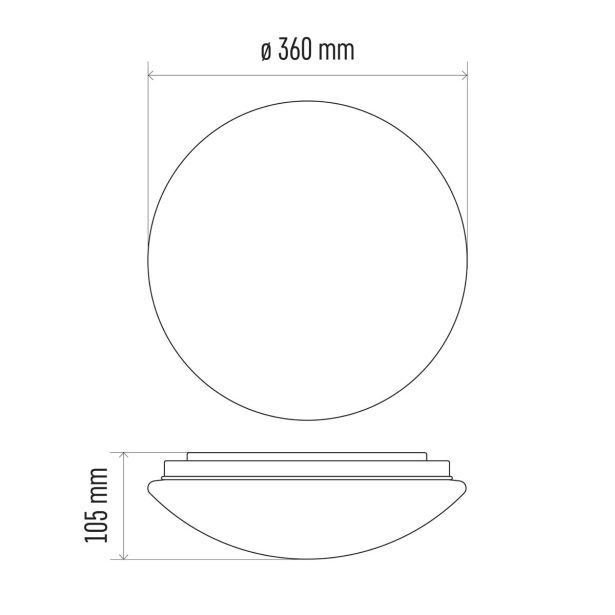 NADGRADNA STROP. SVETILKA EMOS CORI LED 18W NW OKROGLA S SENZORJEM