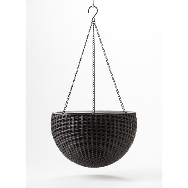 PE ZUNANJI LONEC KETER COZY M OBEŠANKA ANTRACIT 36 X 36 X 22.5 CM