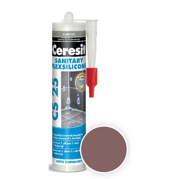 SILIKONSKA TESNILNA MASA HENKEL ACB CERESIT CS 25 58 CHOCOLATE 300 ML