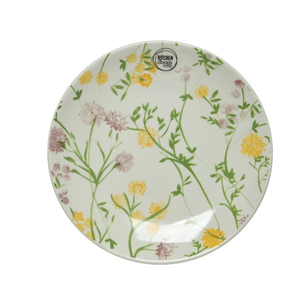 DESERTNI KROŽNIK DECORIS CVETLICE PORCELAN 22CM