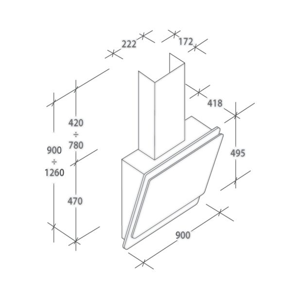 POŠEVNA STENSKA NAPA CANDY CVMA 90N