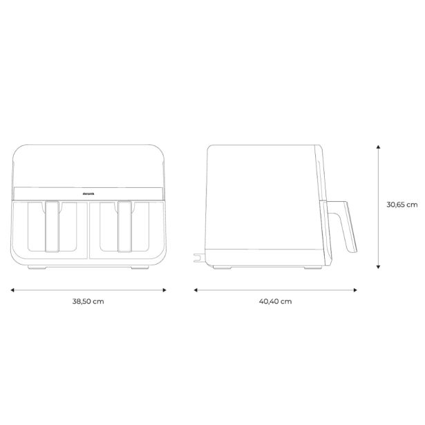 CVRTNIK NA VROČI ZRAK AIWA FUTAGO - AFR-9000, 9 L (2X4.5L)