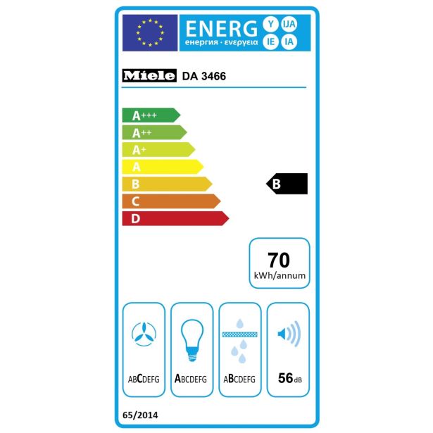 IZVLEČNA KUHINJSKA NAPA MIELE DA 3466 ED