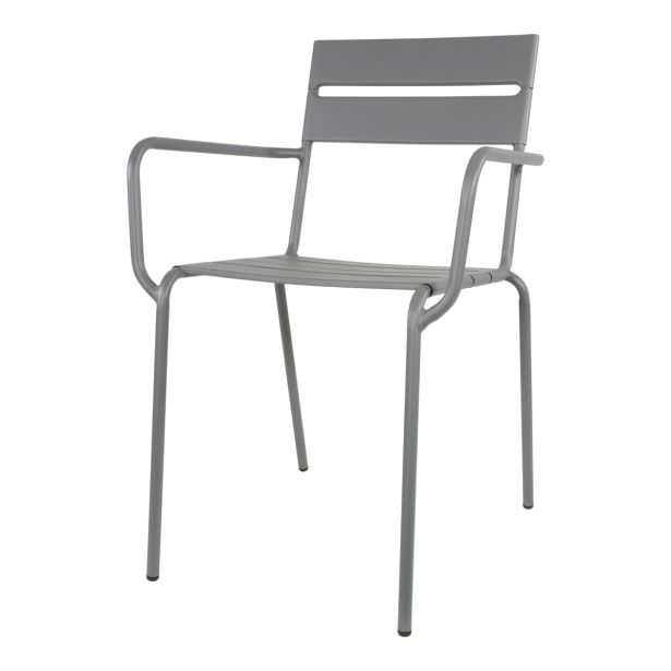 KOVINSKI STOL LESLI DA VINCI, NAKLADALEN, SIVI