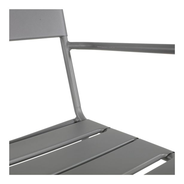 KOVINSKI STOL LESLI DA VINCI, NAKLADALEN, SIVI