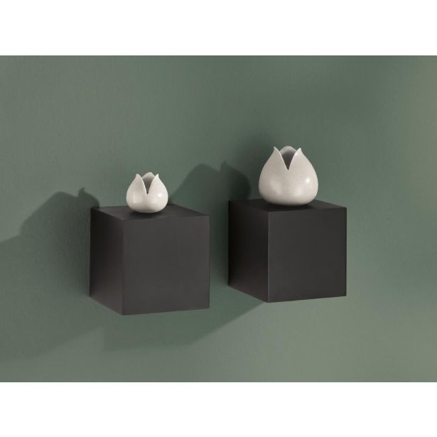 LESENA POLICA DADO ČRNA 150X150X150 MM